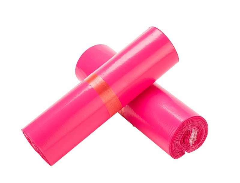 江干玫红色快递袋-02